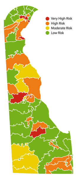Delaware Health Equity Map